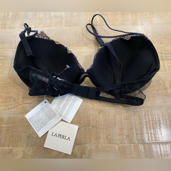 LA PERLA Paisley Embroidered Demi Padded Bra 34C - Picture 8 of 12
